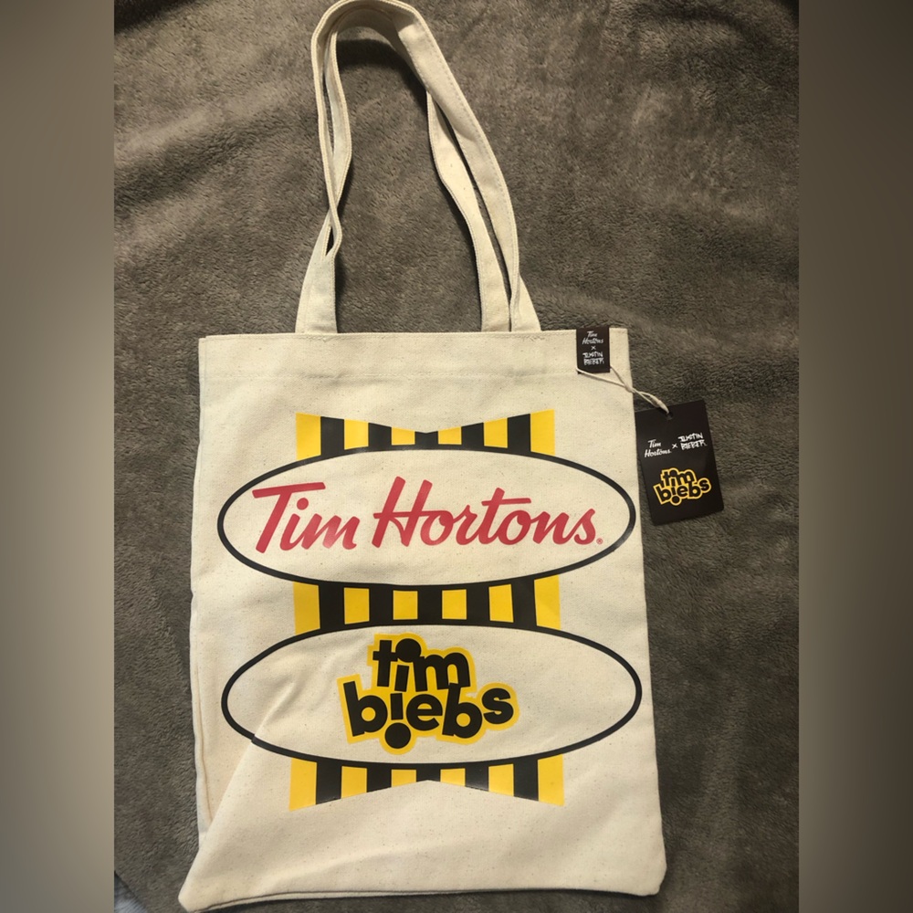 ☕️ 🇨🇦 Tim Hortons Tim Biebs Tote Bag NWT